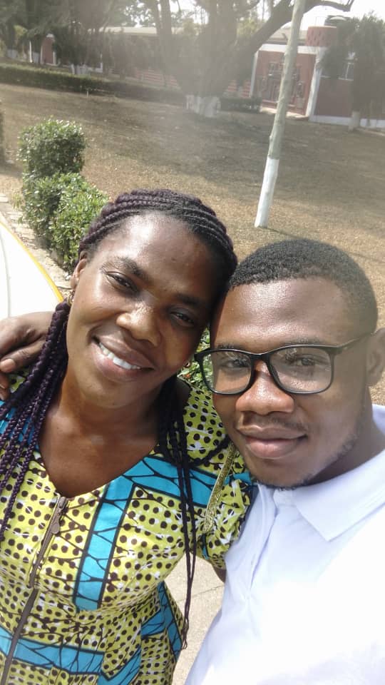 Mama Girl and me on my first day at KNUST